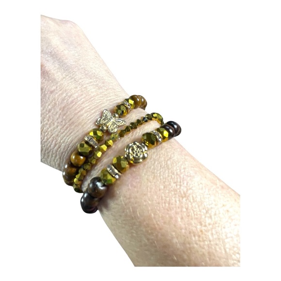 Set of 3 Earthy Beaded Bracelets - Picture 5 of 5